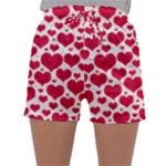 Hearts Valentine Pattern Seamless Sleepwear Shorts