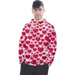 Hearts Valentine Pattern Seamless Men s Pullover Hoodie