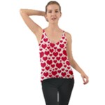 Hearts Valentine Pattern Seamless Chiffon Cami