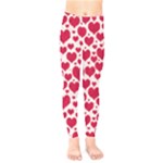 Hearts Valentine Pattern Seamless Kids  Leggings