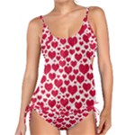 Hearts Valentine Pattern Seamless Tankini Set