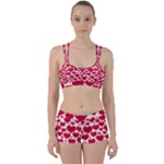 Hearts Valentine Pattern Seamless Perfect Fit Gym Set