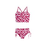 Hearts Valentine Pattern Seamless Girls  Tankini Swimsuit