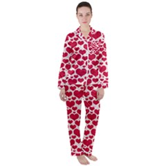 Women s Long Sleeve Satin Pajamas Set 