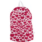 Hearts Valentine Pattern Seamless Foldable Lightweight Backpack