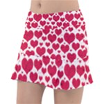 Hearts Valentine Pattern Seamless Classic Tennis Skirt