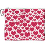 Hearts Valentine Pattern Seamless Canvas Cosmetic Bag (XXXL)