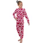 Hearts Valentine Pattern Seamless Kids  Long Sleeve Set 