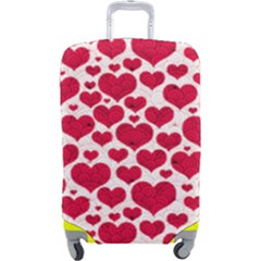 Hearts Valentine Pattern Seamless Luggage Cover (Large) from ArtsNow.com