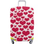 Hearts Valentine Pattern Seamless Luggage Cover (Large)