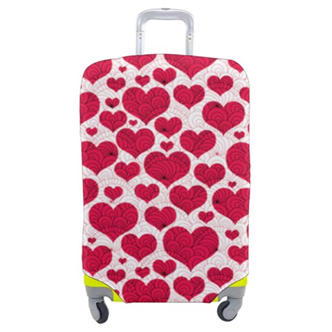 Hearts Valentine Pattern Seamless Luggage Cover (Medium) from ArtsNow.com