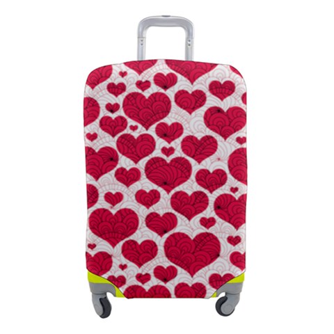 Hearts Valentine Pattern Seamless Luggage Cover (Small) from ArtsNow.com