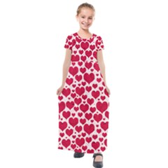 Kids  Short Sleeve Maxi Dress 