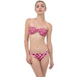 Hearts Valentine Pattern Seamless Classic Bandeau Bikini Set