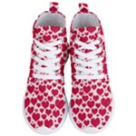 Hearts Valentine Pattern Seamless Women s Lightweight High Top Sneakers