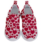 Hearts Valentine Pattern Seamless Kids  Velcro No Lace Shoes