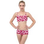 Hearts Valentine Pattern Seamless Layered Top Bikini Set