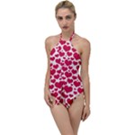 Hearts Valentine Pattern Seamless Go with the Flow One Piece Swimsuit