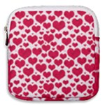 Hearts Valentine Pattern Seamless Mini Square Pouch