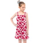 Hearts Valentine Pattern Seamless Kids  Overall Dress