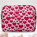 Hearts Valentine Pattern Seamless Make Up Pouch (Large)