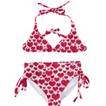 Hearts Valentine Pattern Seamless Kids  Classic Bikini Set