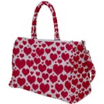 Hearts Valentine Pattern Seamless Duffel Travel Bag