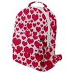 Hearts Valentine Pattern Seamless Flap Pocket Backpack (Small)