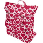 Hearts Valentine Pattern Seamless Buckle Up Backpack