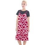 Hearts Valentine Pattern Seamless Camis Fishtail Dress