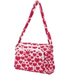 Hearts Valentine Pattern Seamless Front Pocket Crossbody Bag