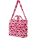 Hearts Valentine Pattern Seamless Square Shoulder Tote Bag