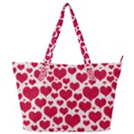 Hearts Valentine Pattern Seamless Full Print Shoulder Bag