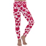 Hearts Valentine Pattern Seamless Kids  Lightweight Velour Classic Yoga Leggings