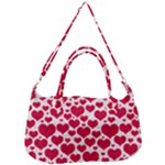 Hearts Valentine Pattern Seamless Removable Strap Handbag