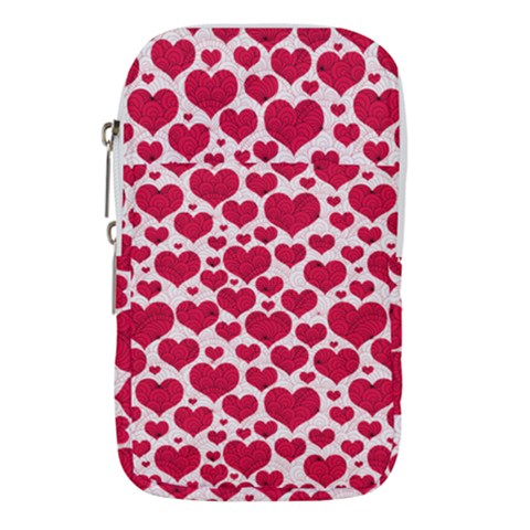 Hearts Valentine Pattern Seamless Waist Pouch (Large) from ArtsNow.com