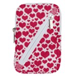 Hearts Valentine Pattern Seamless Belt Pouch Bag (Large)