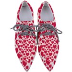 Hearts Valentine Pattern Seamless Pointed Oxford Shoes