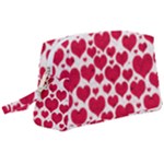 Hearts Valentine Pattern Seamless Wristlet Pouch Bag (Large)