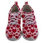 Hearts Valentine Pattern Seamless Women Athletic Shoes