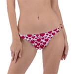 Hearts Valentine Pattern Seamless Ring Detail Bikini Bottoms