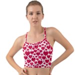 Hearts Valentine Pattern Seamless Mini Tank Bikini Top