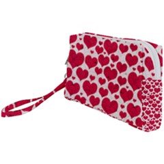 Hearts Valentine Pattern Seamless Wristlet Pouch Bag (Small) from ArtsNow.com