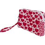 Hearts Valentine Pattern Seamless Wristlet Pouch Bag (Small)