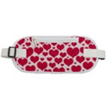 Hearts Valentine Pattern Seamless Rounded Waist Pouch