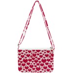 Hearts Valentine Pattern Seamless Double Gusset Crossbody Bag