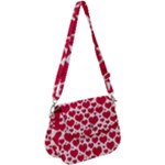 Hearts Valentine Pattern Seamless Saddle Handbag