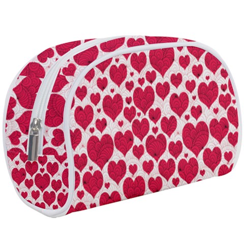 Hearts Valentine Pattern Seamless Make Up Case (Large) from ArtsNow.com