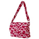 Hearts Valentine Pattern Seamless Full Print Messenger Bag (M)