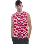 Hearts Valentine Pattern Seamless Men s Regular Tank Top